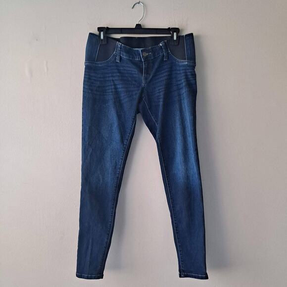 Isabel Maternity Dark Wash Denim Jeans Pants with Side Panel - Size 2/26R - Picture 10 of 11